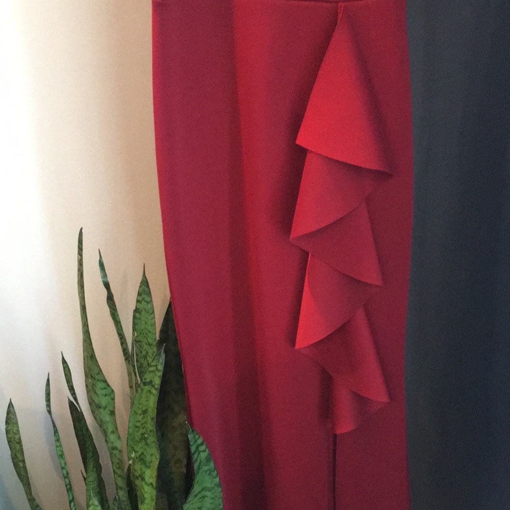 Burgundy long dress - Picture 5 of 5
